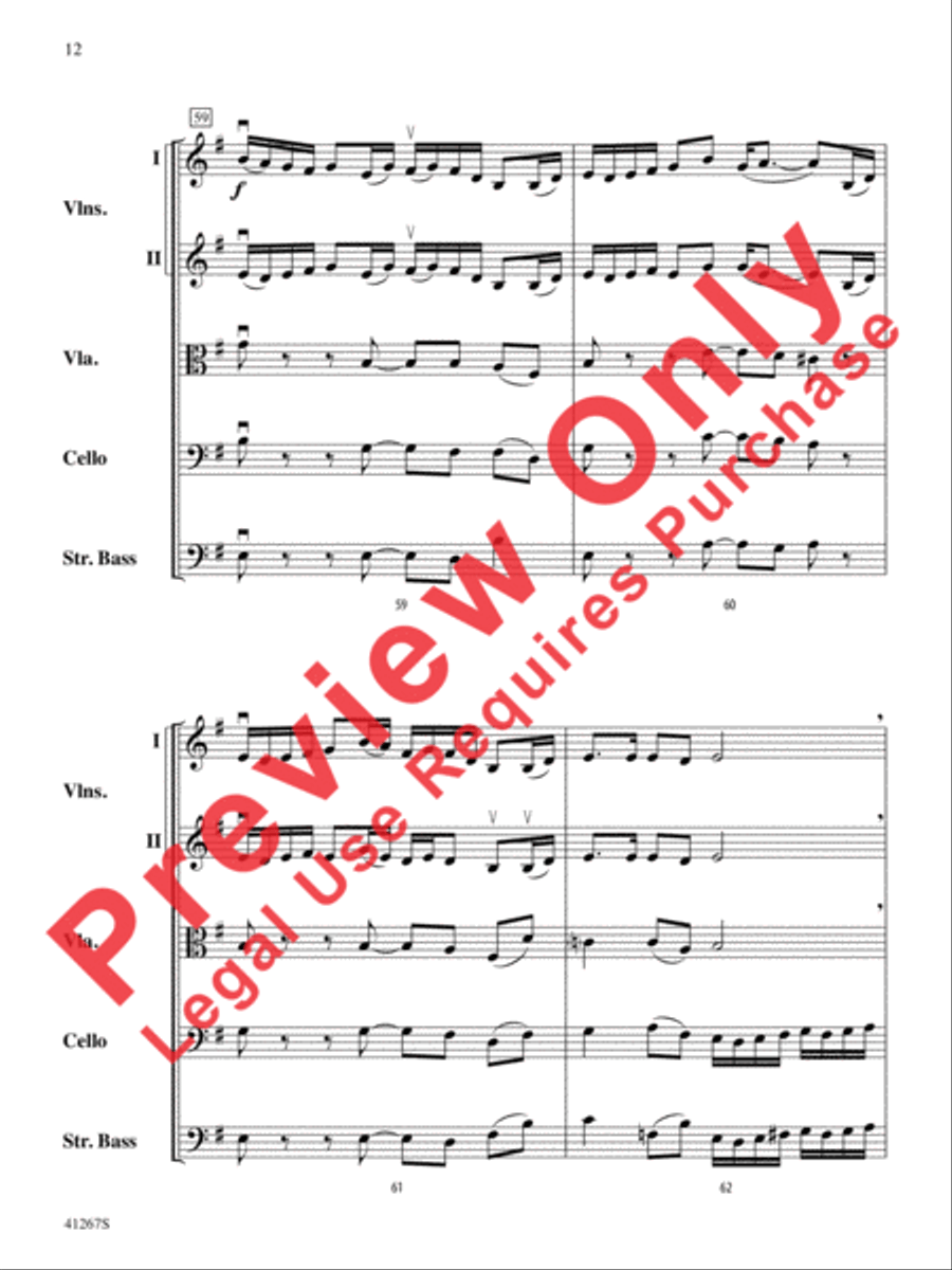 Paean String Orchestra scores gallery preview page 13