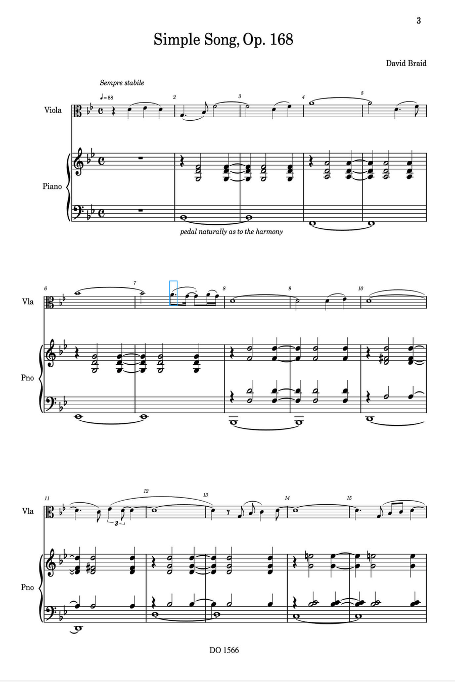 Four duos for when the world momentarily stops turning Piano Accompaniment scores gallery preview page 2