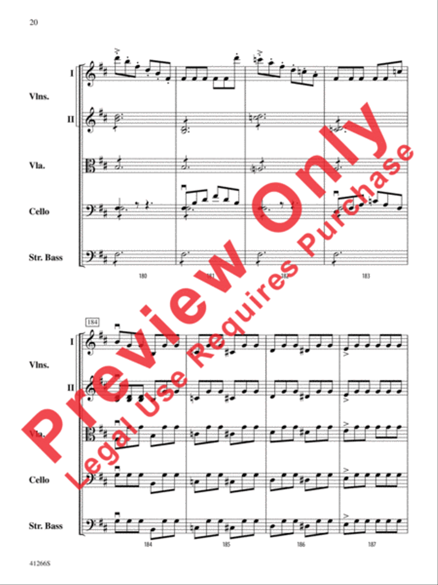 Adagio and Presto String Orchestra scores gallery preview page 21