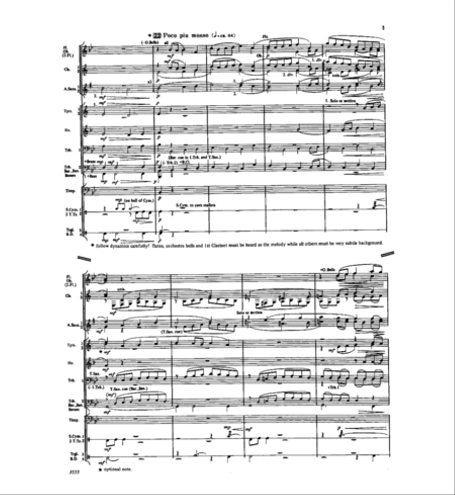 Cantilena Concert Band scores gallery preview page 6