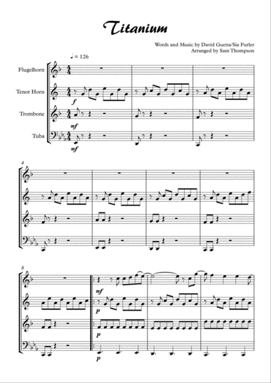Titanium Titanium Brass Ensemble scores gallery preview page 1