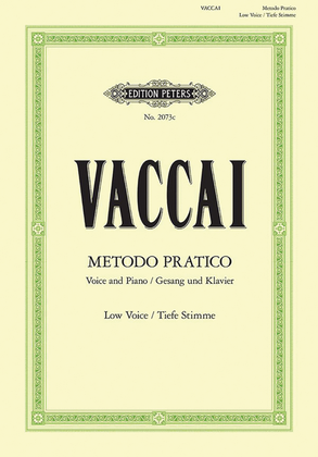 Metodo Pratico di Canto Italiano for Voice and Piano (Low Voice)