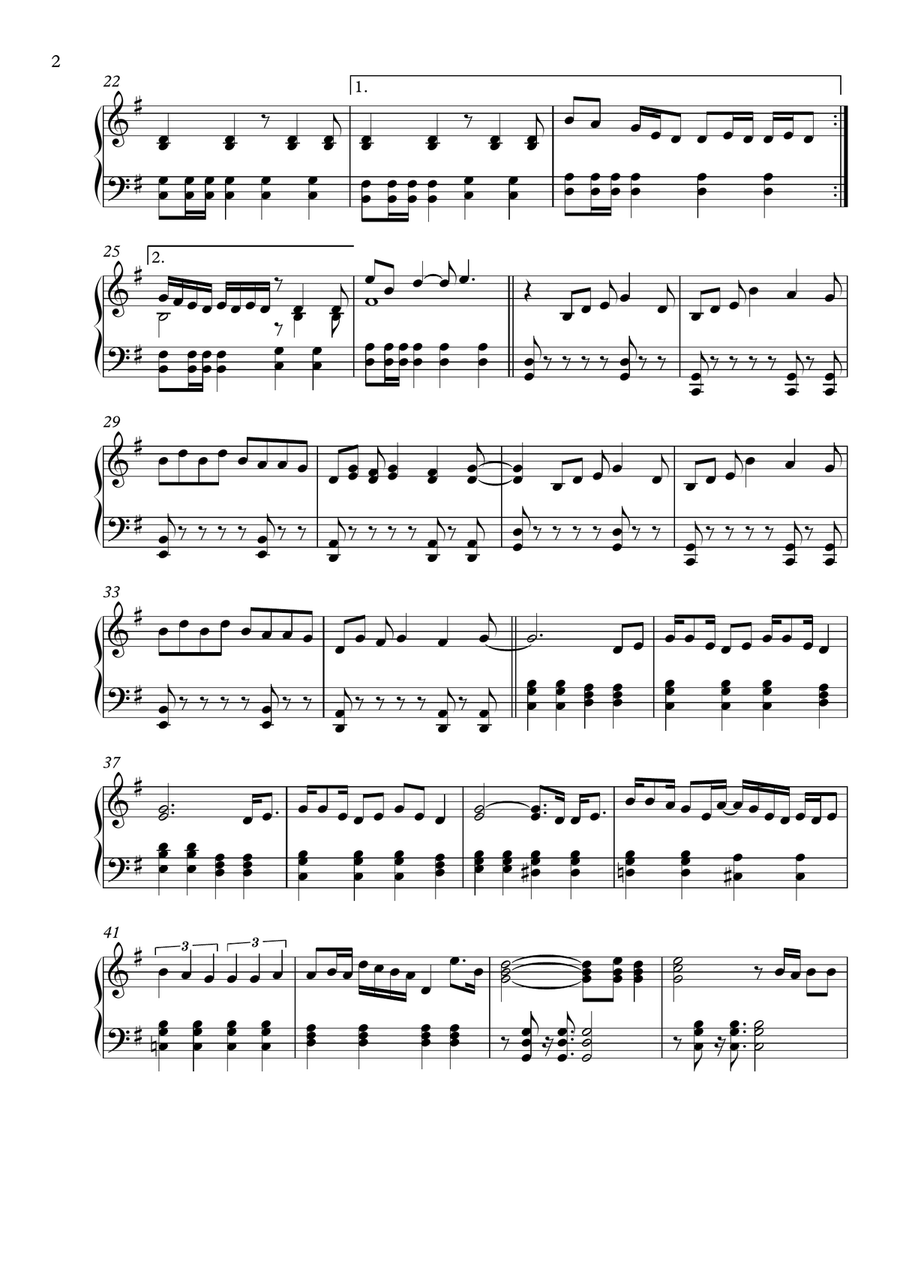 Santa Tell Me Piano Solo scores gallery preview page 2