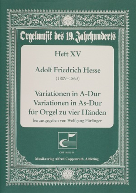 Hesse Variationen fur Orgel zu vier Handen