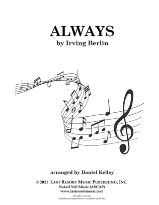 Book cover for Always for String Quartet or Wind Quartet (Mixed Quartet, Double Reed Quartet, or Clarinet Quartet)