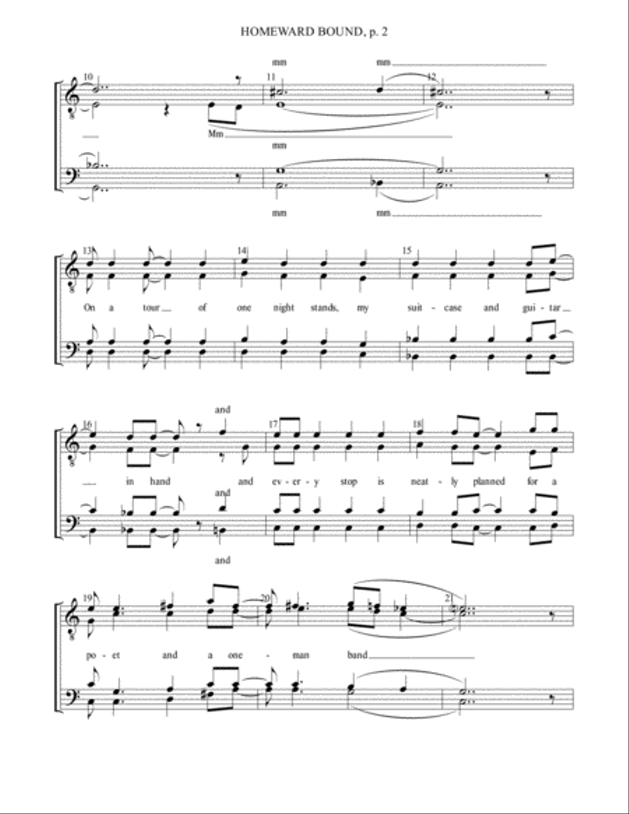 Homeward Bound Homeward Bound TTBB scores gallery preview page 2