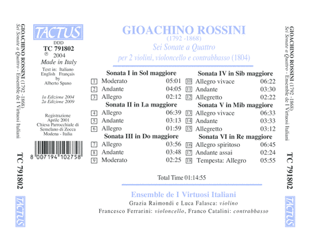 Rossini: Sei Sonate a Quattro