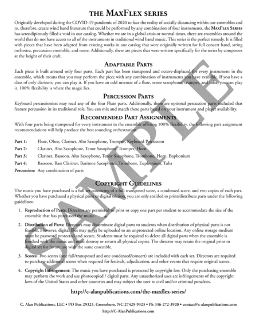 Aria (4-Part Flex) 4-Part scores gallery preview page 3