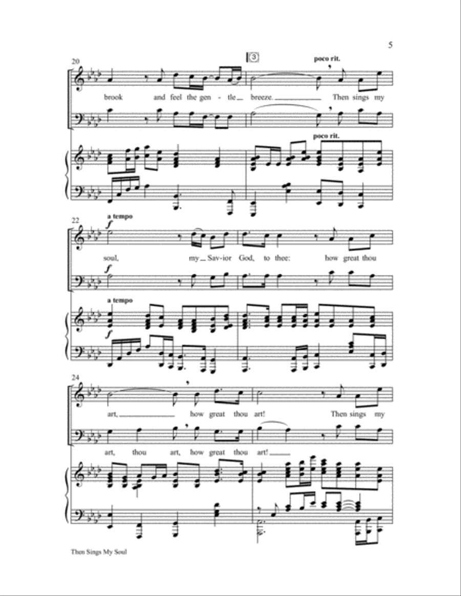 Then Sings My Soul (How Great Thou Art) 2-Part scores gallery preview page 6