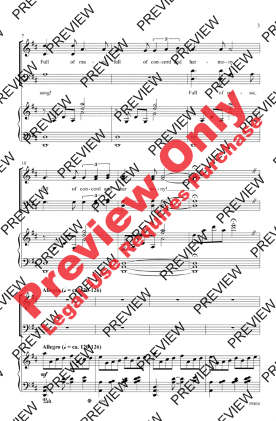 Celebrate and Sing! Celebrate and Sing! 4-Part scores gallery preview page 3