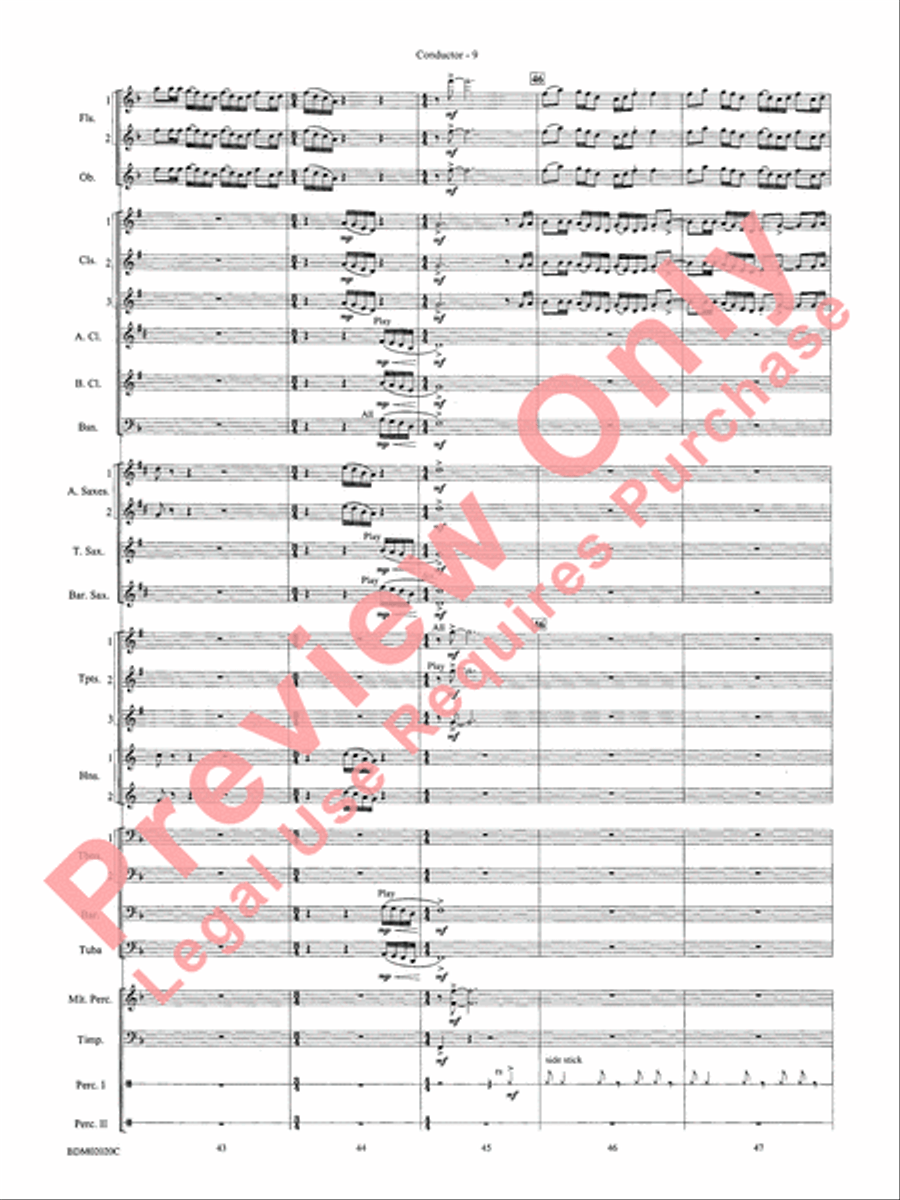 Prairiesong Concert Band scores gallery preview page 12
