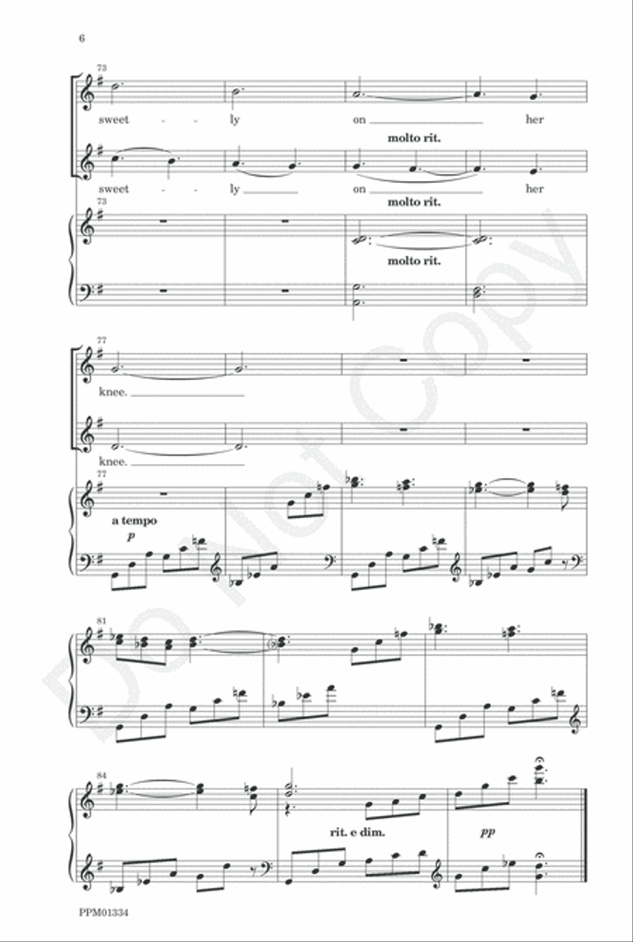 Lute-Book Lullaby Lute-Book Lullaby Women's Choir scores gallery preview page 9