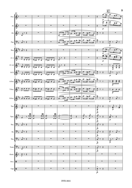 Strauss - Auf Ferienreisen (Polka Schnell for Concert Band) image number null