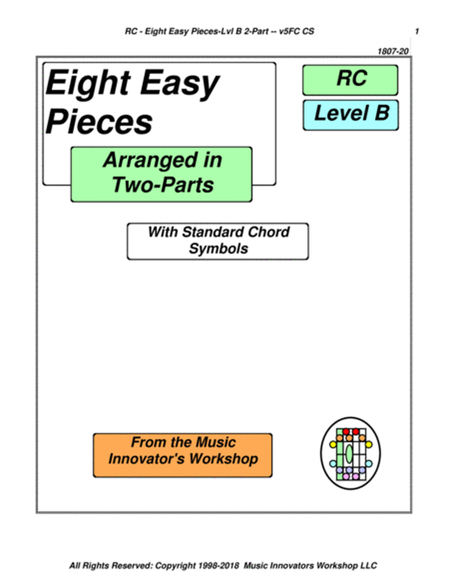 Eight Easy Pieces - Series 5FC - (Key Map Tablature)