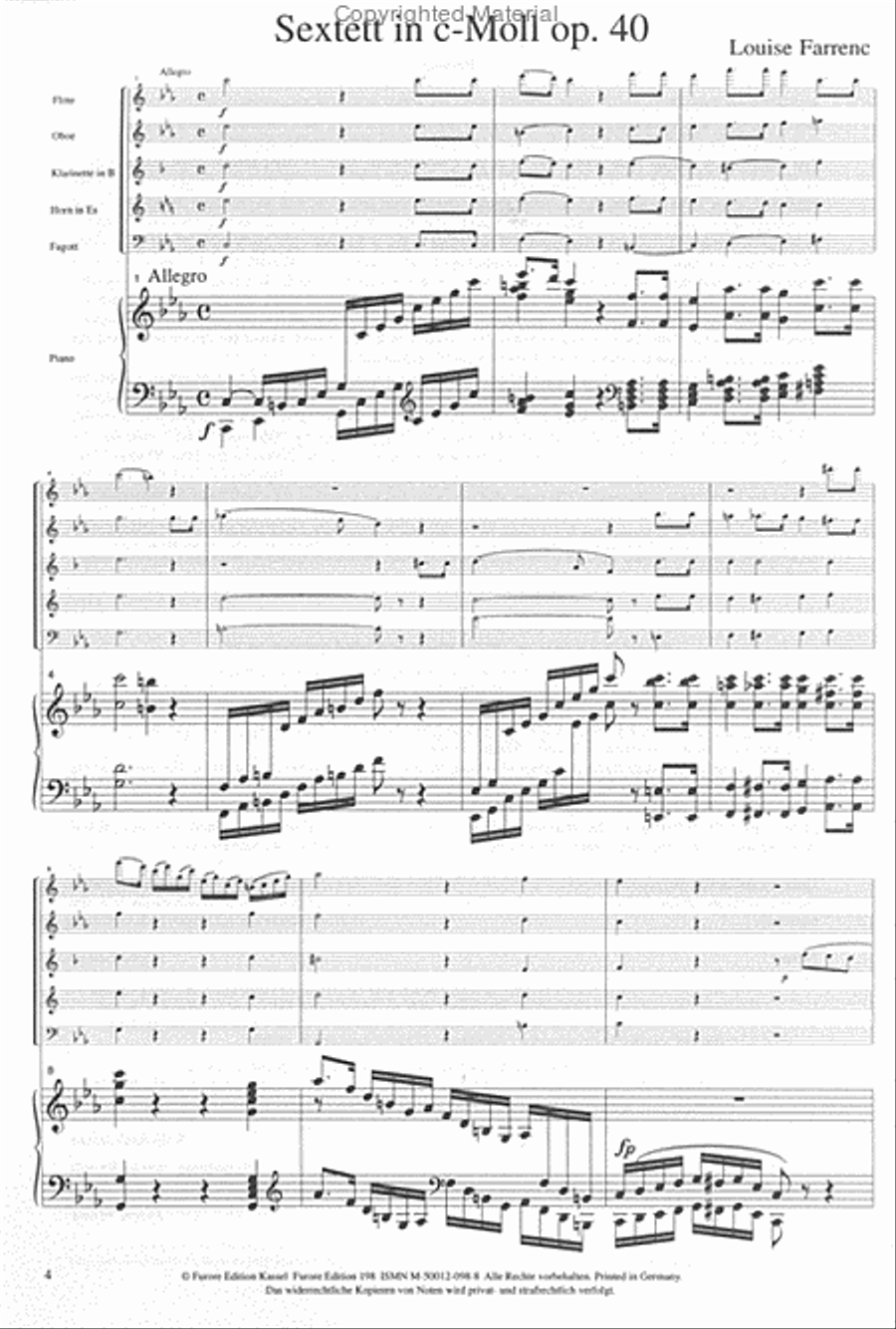 Sextett c-Moll op. 40 Chamber Music scores gallery preview page 2