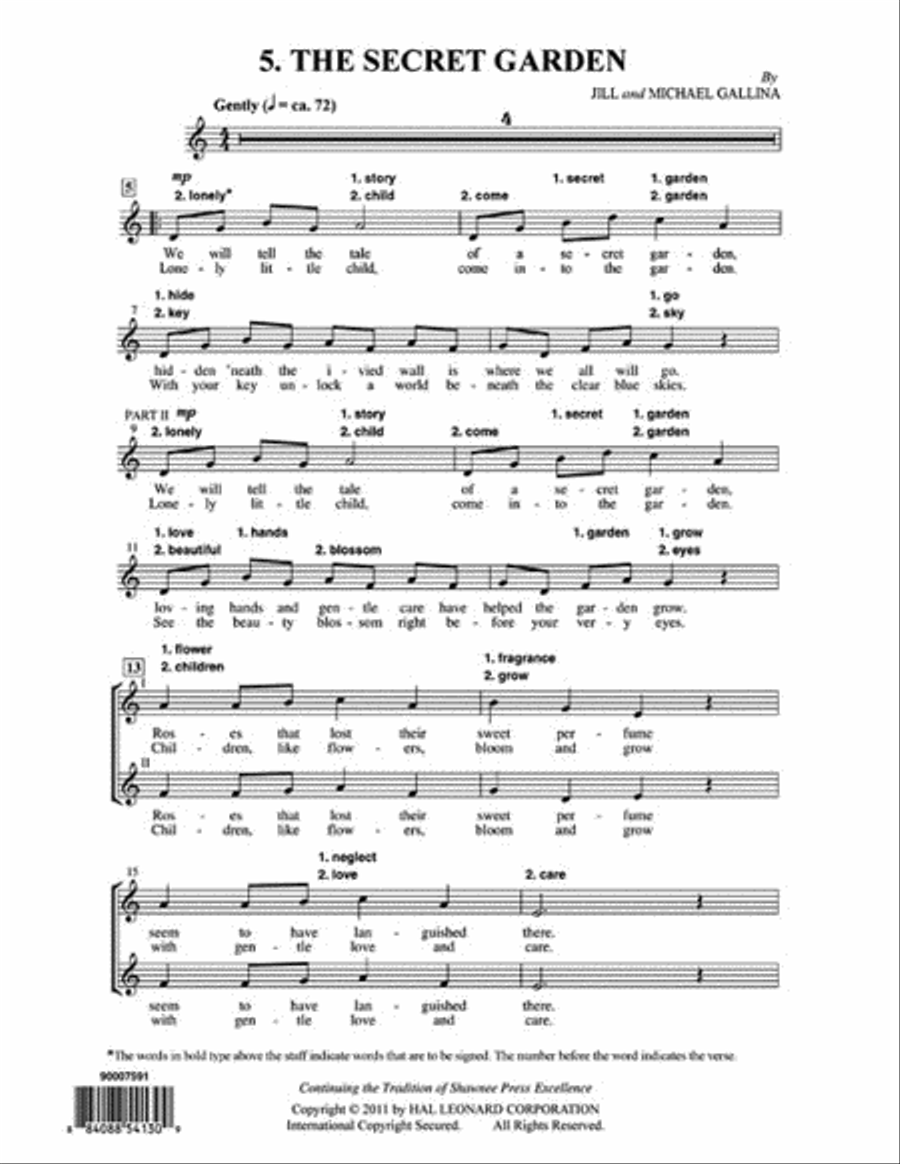Sing Me a Story – Classic Stories Throughout Time Come to Life in Song and Rhyme 2-Part scores gallery preview page 9