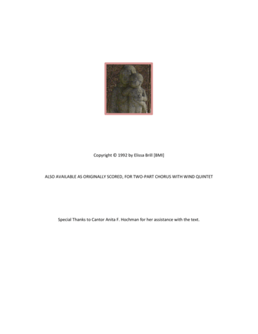 Vatit'paleil Chana Vatomar (And Hannah Prayed And Said...) Piano/Vocal Version SA scores gallery preview page 2