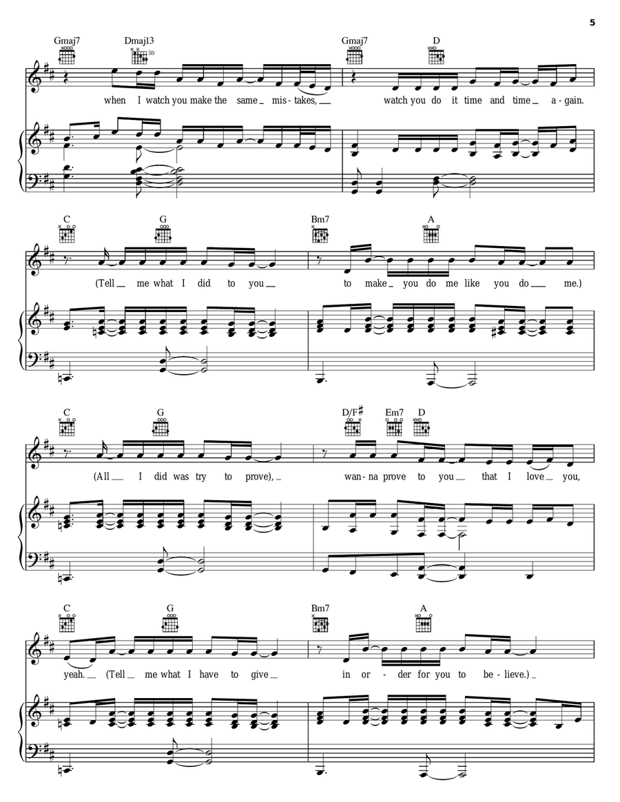 So In Love Piano, Vocal, Guitar scores gallery preview page 5