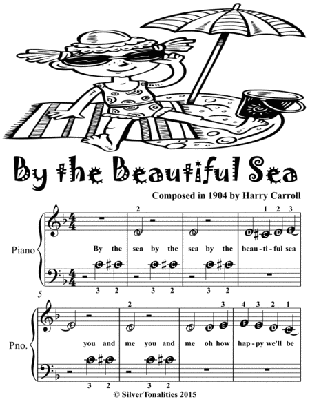 By the Beautiful Sea Beginner Piano Sheet Music 2nd Edition