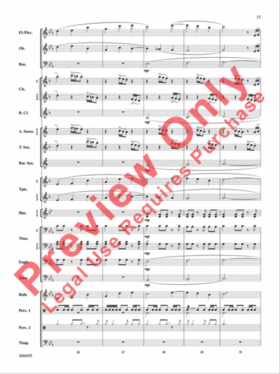 Oracles of the Sirocco Concert Band scores gallery preview page 16