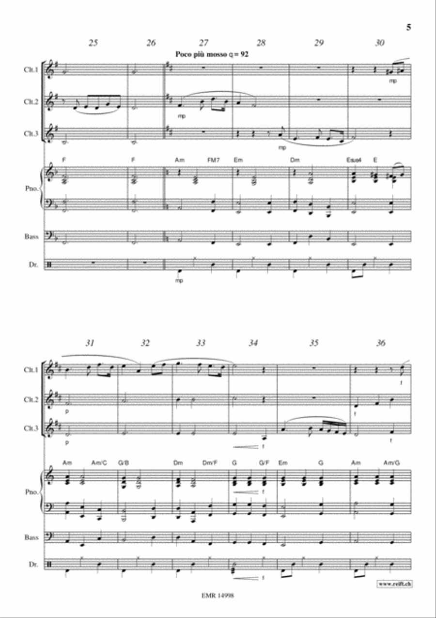 The Last Rose Of Summer Clarinet scores gallery preview page 5