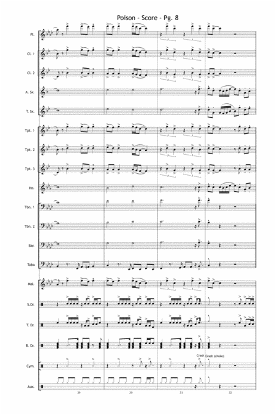 Poison Marching Band scores gallery preview page 9