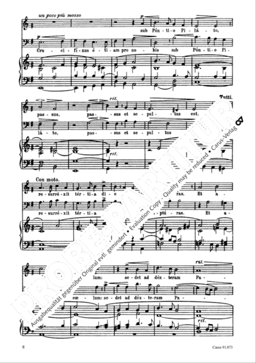 Missa in honorem S. Gregorii Choir scores gallery preview page 9