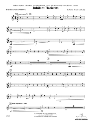 Jubilant Horizons: E-flat Baritone Saxophone