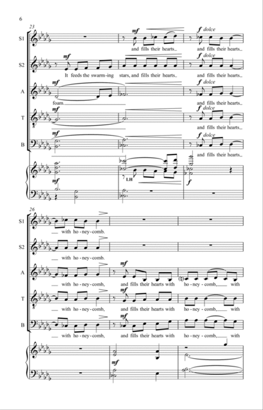 The Rose of Midnight SSATB scores gallery preview page 9