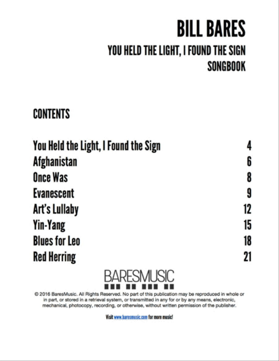 You Held the Light, I Found the Sign: Songbook Jazz Ensemble scores gallery preview page 2