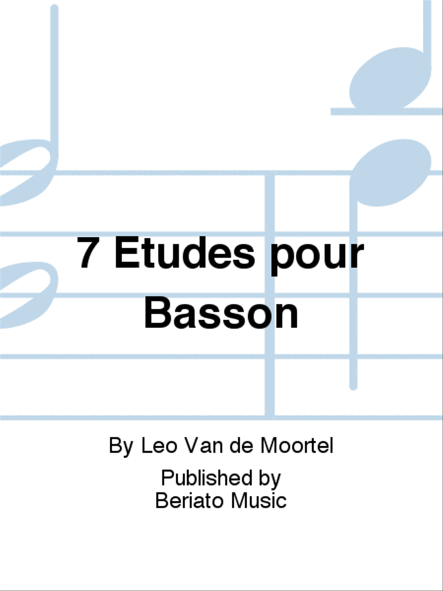 7 Etudes pour Basson Bassoon Solo scores gallery preview page 1