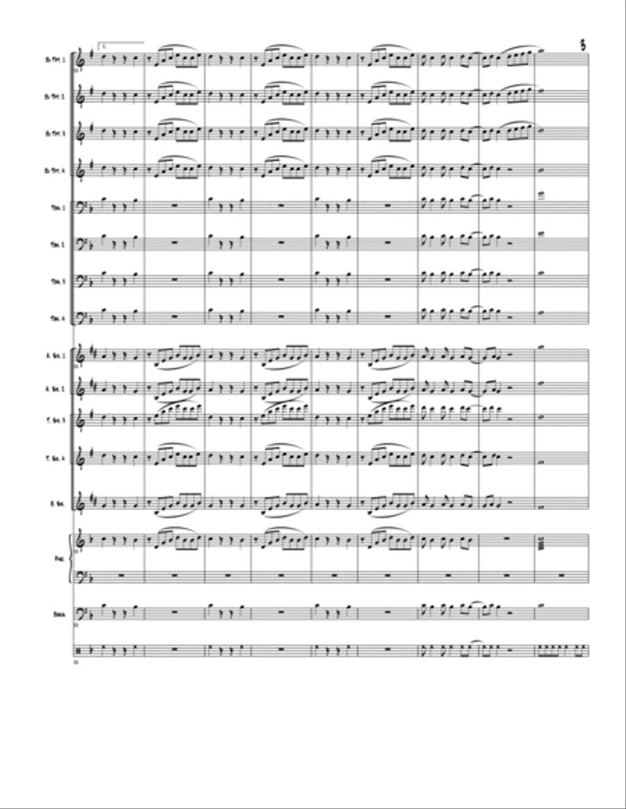 Mambo con T Mambo con T Jazz Ensemble scores gallery preview page 3