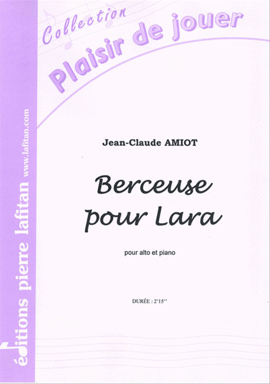 Berceuse Pour Lara Berceuse Pour Lara Piano Accompaniment scores gallery preview page 1
