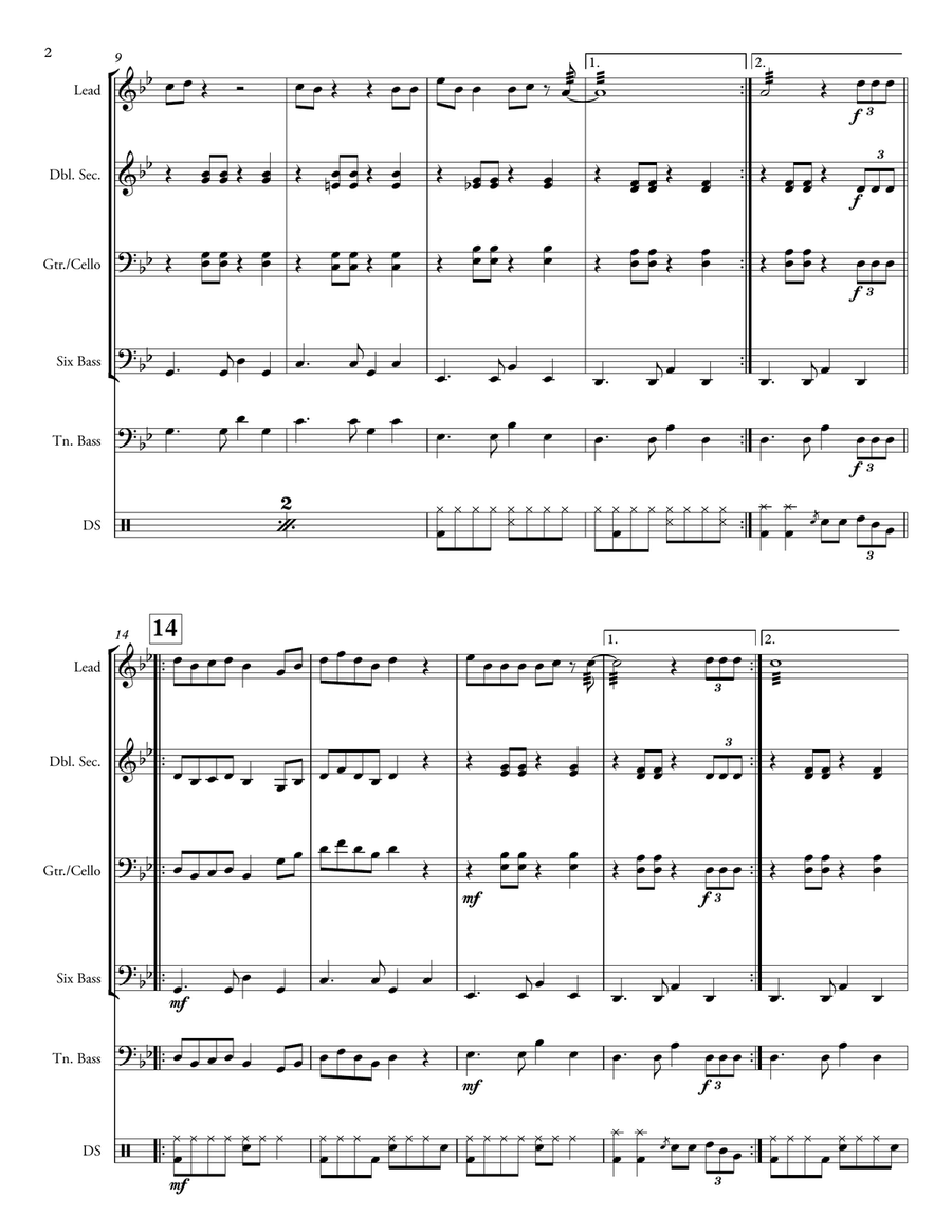 Jamming Percussion Ensemble scores gallery preview page 2