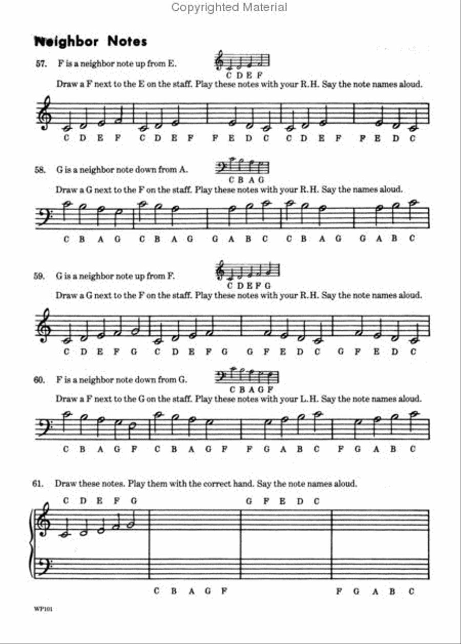 Traditional Primer Theory and Technic Lessons Piano Method scores gallery preview page 3