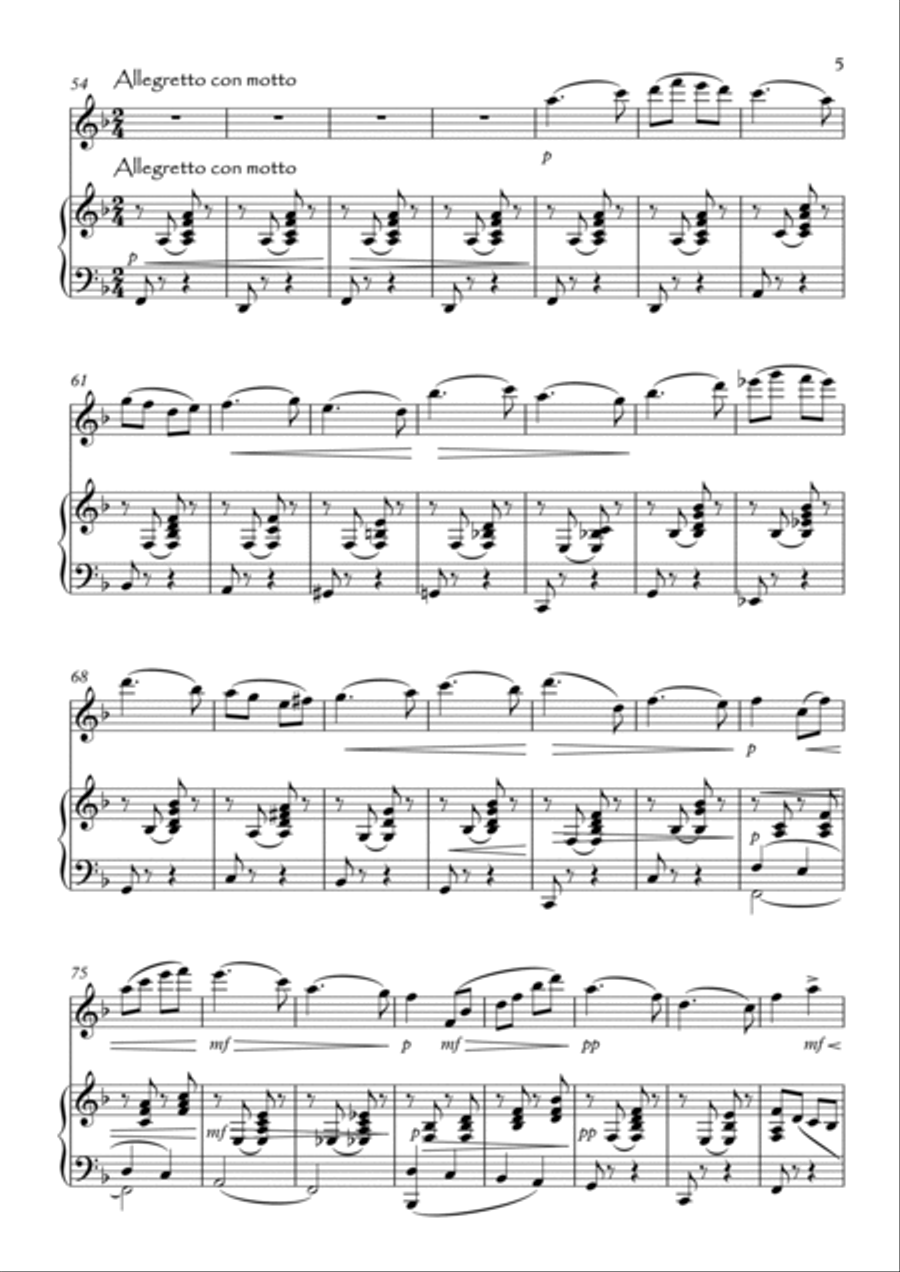 Four Short Pieces Four Short Pieces Flute Solo scores gallery preview page 5