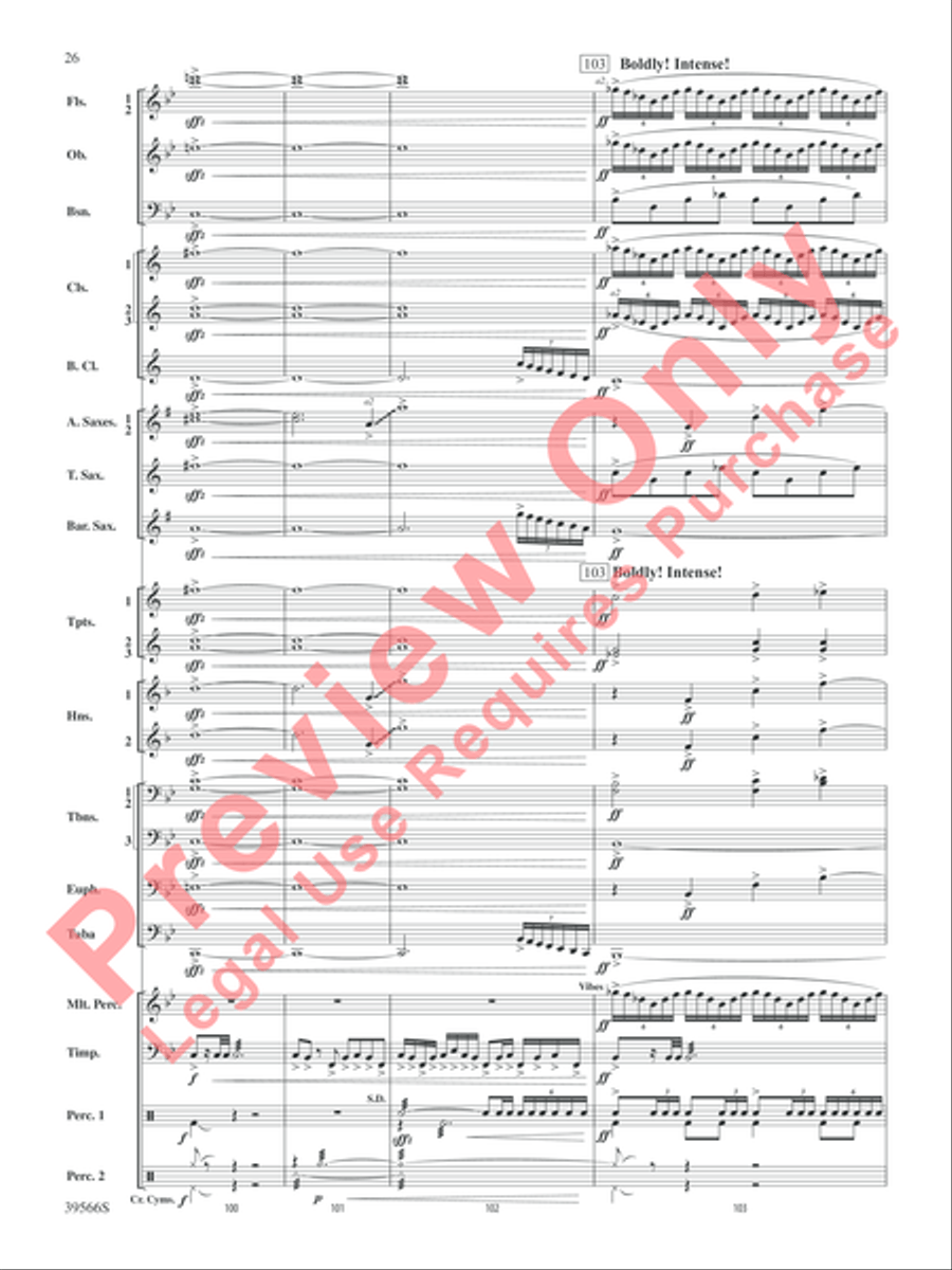 At the Movies with Danny Elfman Concert Band scores gallery preview page 27