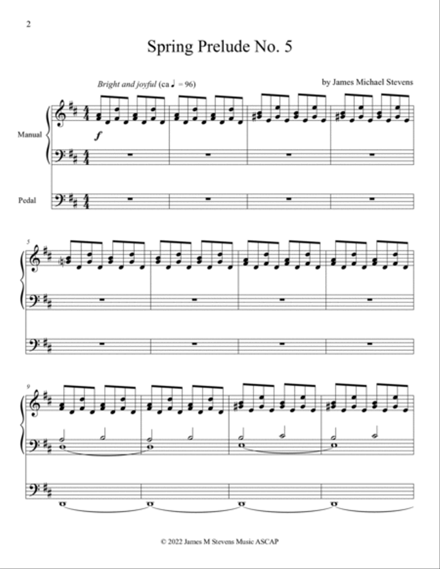 Spring Prelude No. 5 for Organ Organ Solo scores gallery preview page 2