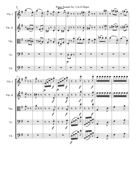 Piano Sonata No. 5 in G Major, Movement 3