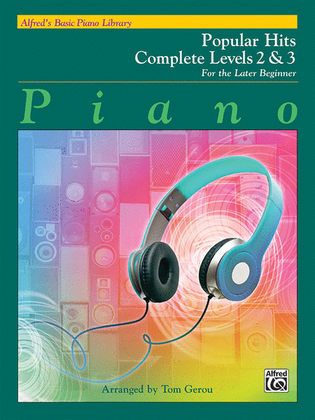Book cover for Alfred's Basic Piano Course Popular Hits Complete Book 2 & 3