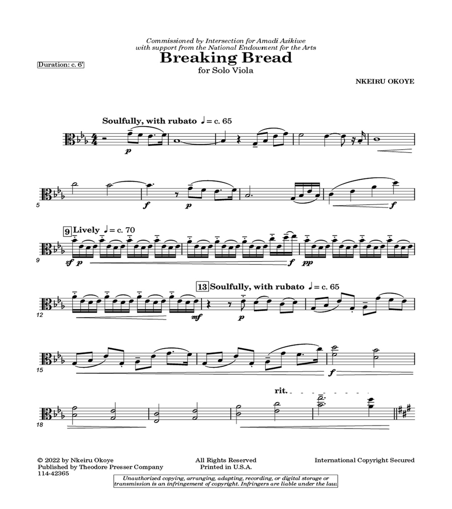 Breaking Bread Chamber Music scores gallery preview page 2