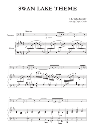 Swan Lake Theme for Bassoon and Piano