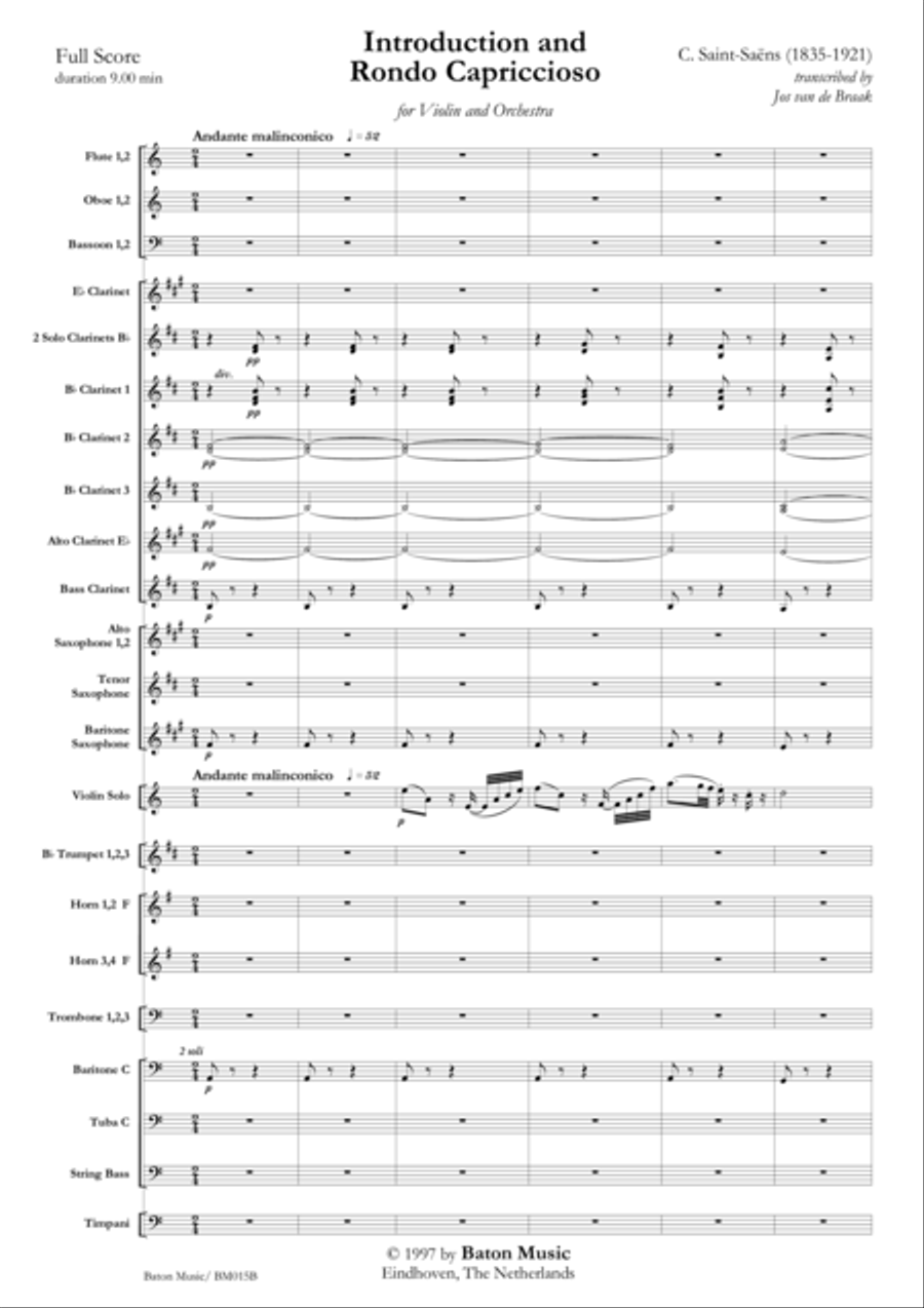 Introduction and Rondo Capriccioso Concert Band scores gallery preview page 2