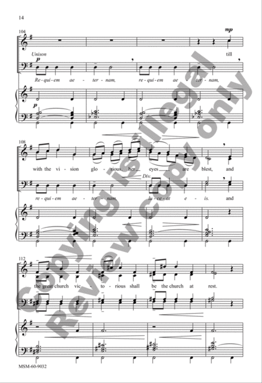 The Church's One Foundation 4-Part scores gallery preview page 13