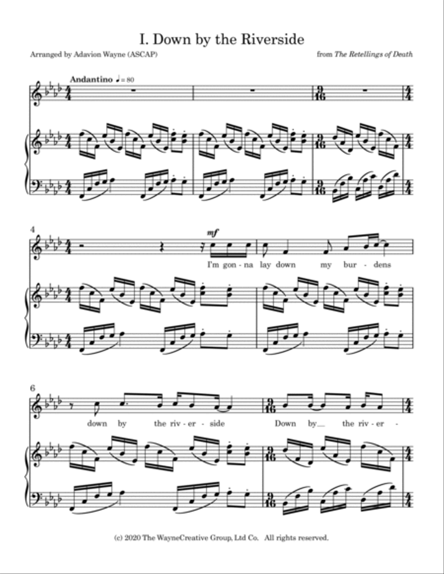 The Retellings of Death High Voice scores gallery preview page 2