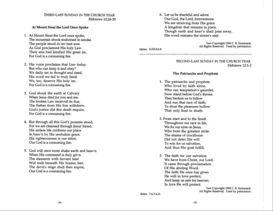 The Epistles in Song for the Pentecost Season Series B Collection / Songbook scores gallery preview page 7