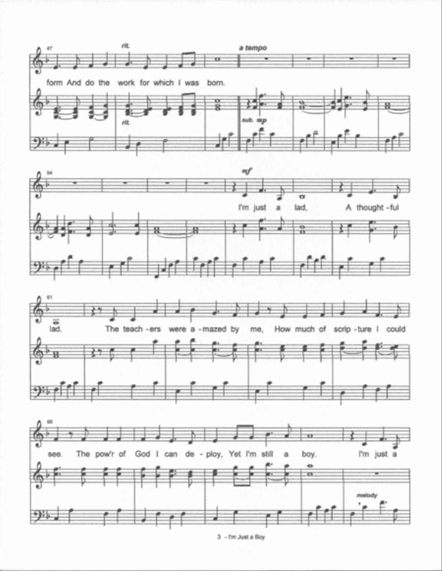 I'm Just A Boy I'm Just A Boy Voice scores gallery preview page 3