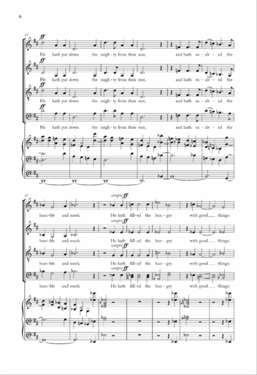 Magnificat And Nunc Dimittis In D Choir scores gallery preview page 6