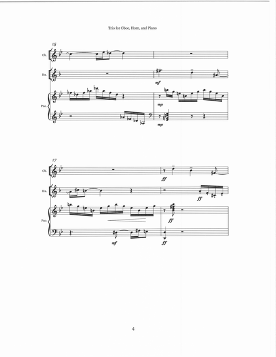 Trio for Oboe, Horn, and Piano image number null
