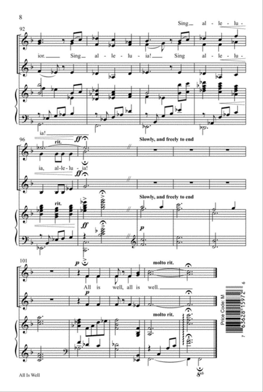 All Is Well All Is Well SSA scores gallery preview page 9